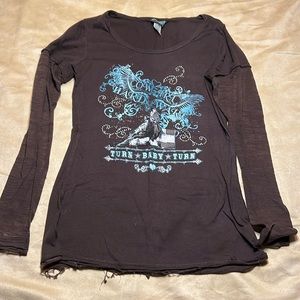 Brown tee